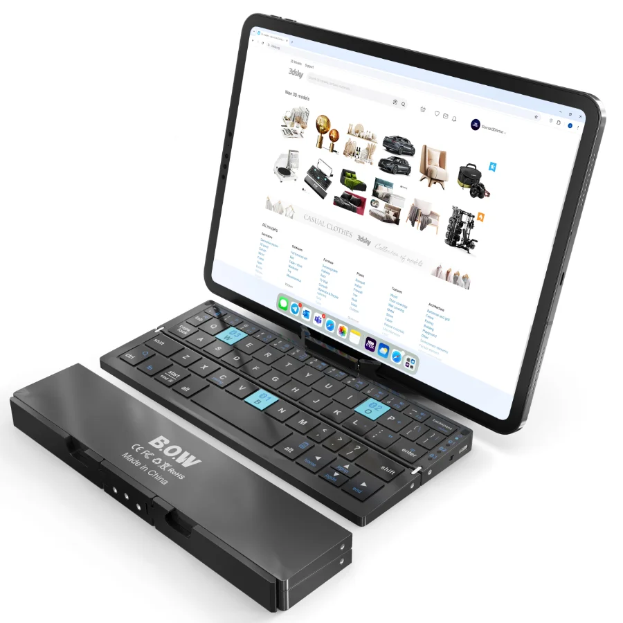 Bluetooth Keyboard Foldable iPad Pro - Image 6