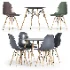 ELON Series Plastic Chair With Wood Base - Thumbnail 5