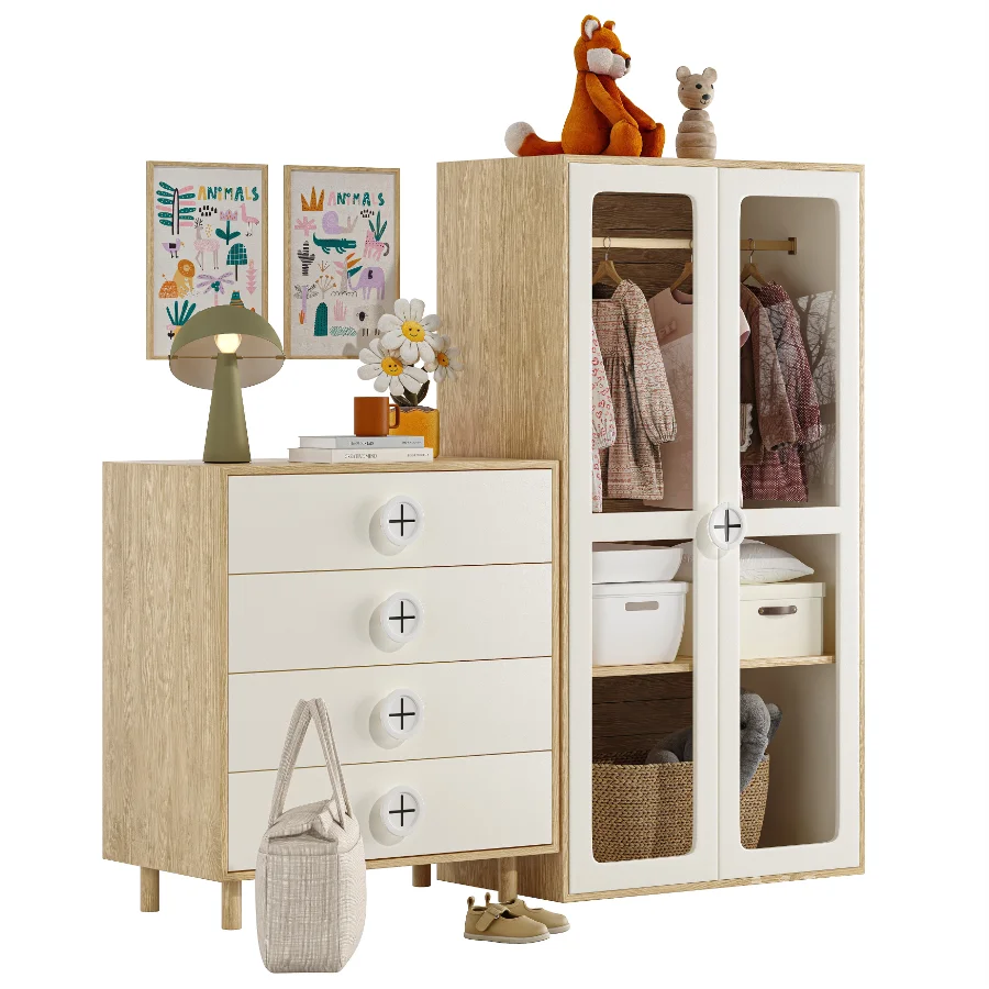 Child Wardrobe 01-Vente-unique - Image 2