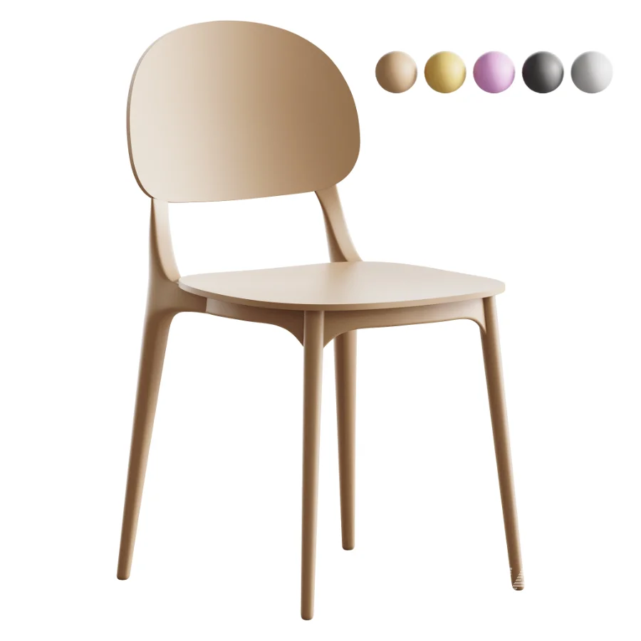 Modern Indoor-Outdoor Plastic Side Chair - Image 1