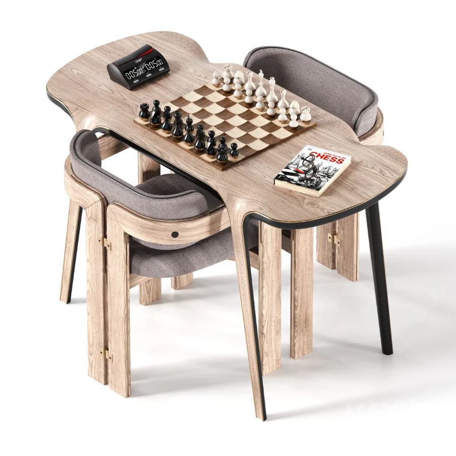 Chess Table and Chairs - Image 5