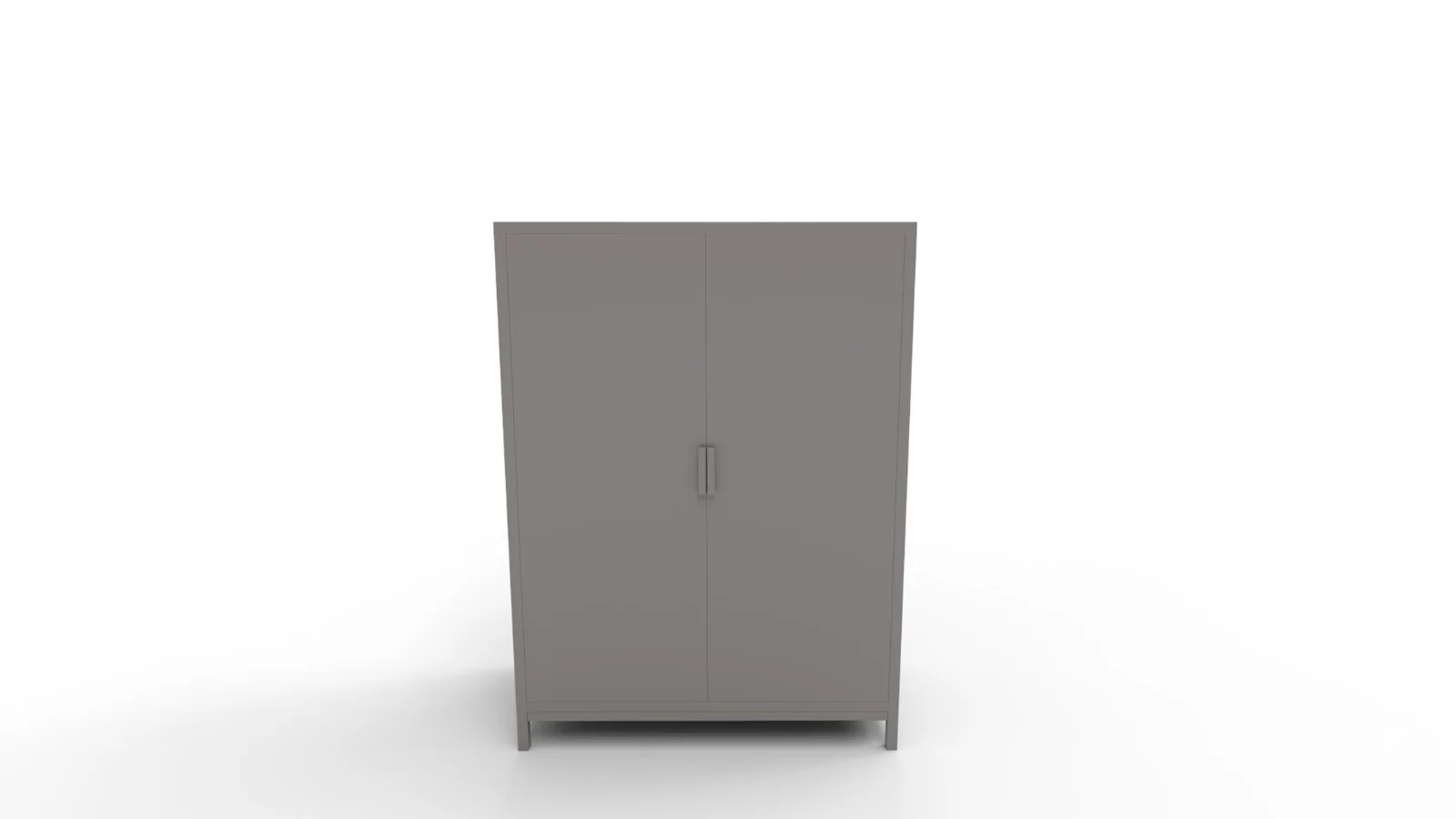 Herringbone Wood Accent Storage Cabinet With 2 Doors - Image 3
