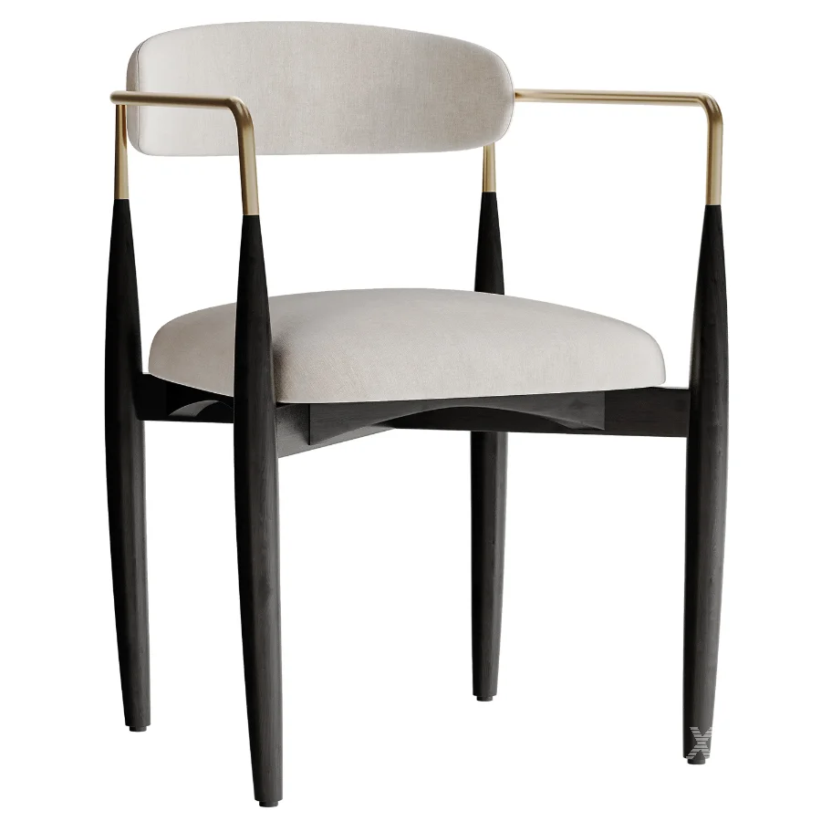 Bradley Chair with Arms by Dantone Home - Image 1