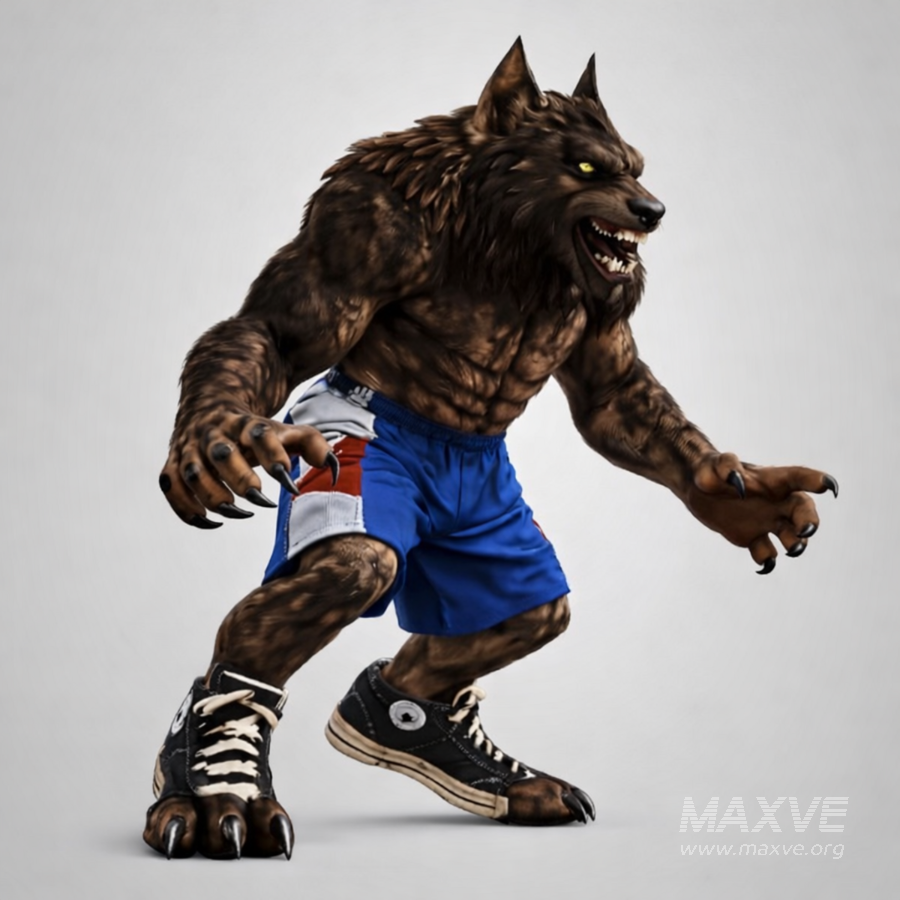 Realistic Muscular Werewolf Monster - Image 2