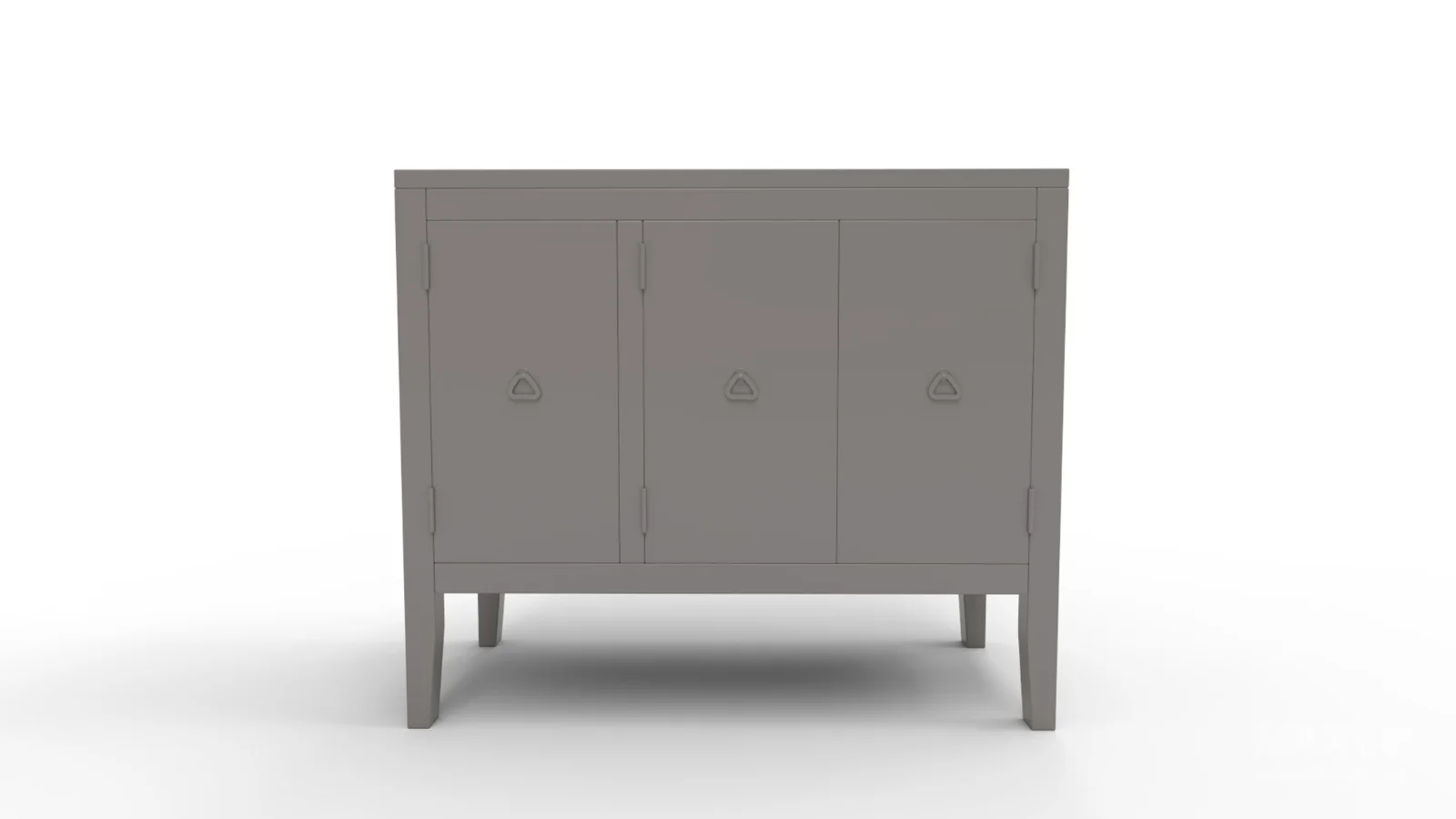 TallSolidWood Door Accent Cabinet - Image 3