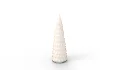 Pre Lit Caviar Beaded Glass Trees White - Thumbnail 2
