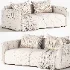 Straight sofa Kartos Velvet by divan - Thumbnail 7