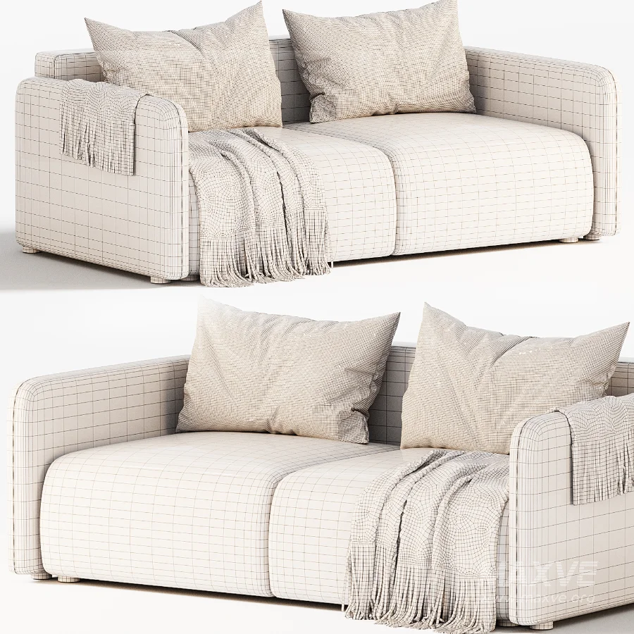 Straight sofa Kartos Velvet by divan - Image 7