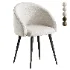 Boucle chair grey prostohome - Thumbnail 3
