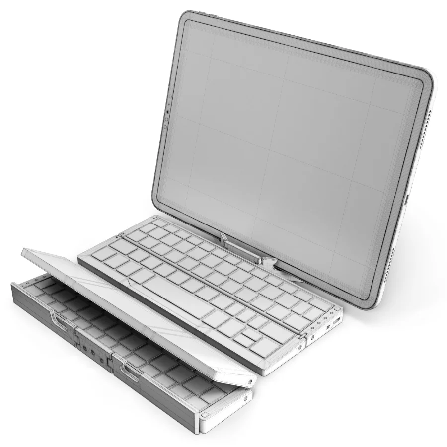 Bluetooth Keyboard Foldable iPad Pro - Image 9