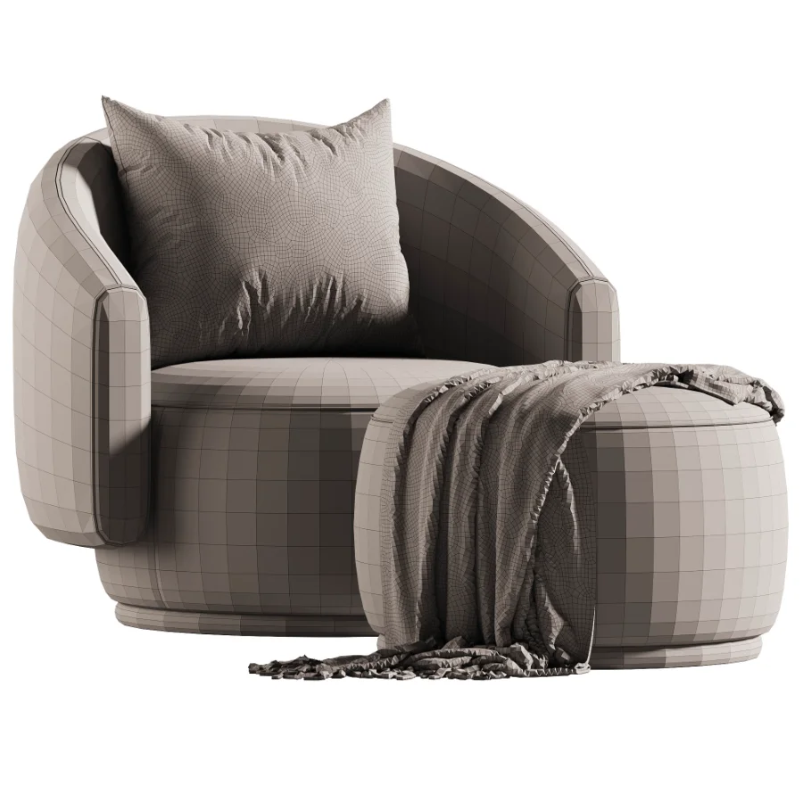 Fiora Swivel Lounge Chair - Image 1