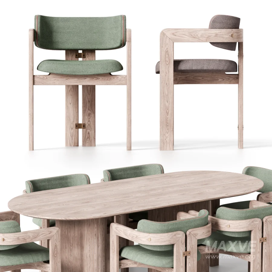 DINING CHAIR AND TABLE - Image 2