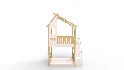Twin Bunk Bed White, House Bed,Storage And Guard Rail - Thumbnail 4