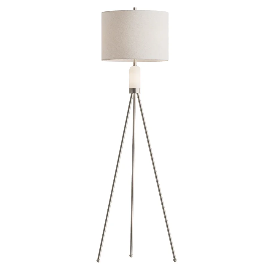 Orion High Brushed Nickel Floor Lamp - Image 2