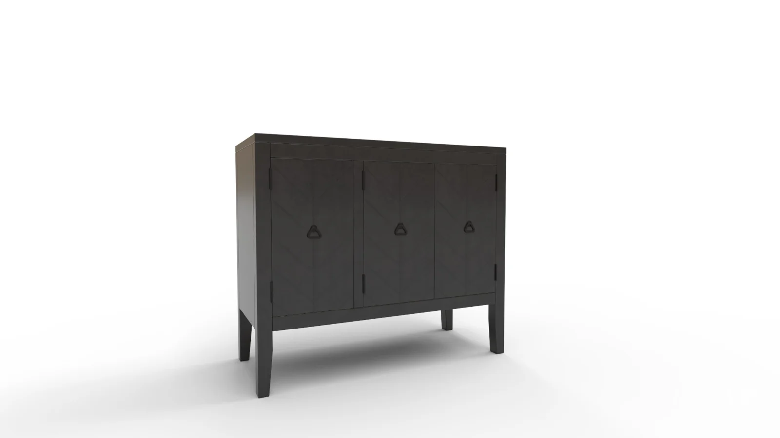 TallSolidWood Door Accent Cabinet - Image 6
