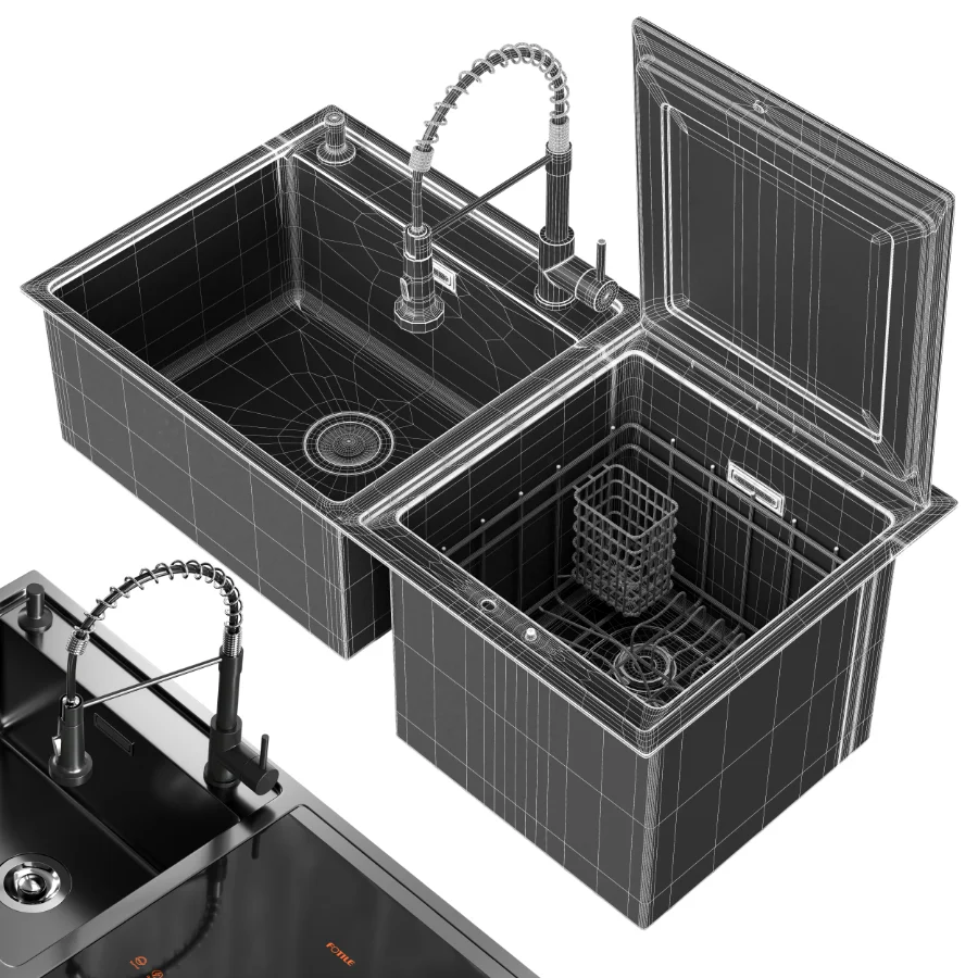 Sink Equipped With Dishwasher - Image 9