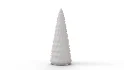 Pre Lit Caviar Beaded Glass Trees White - Thumbnail 3