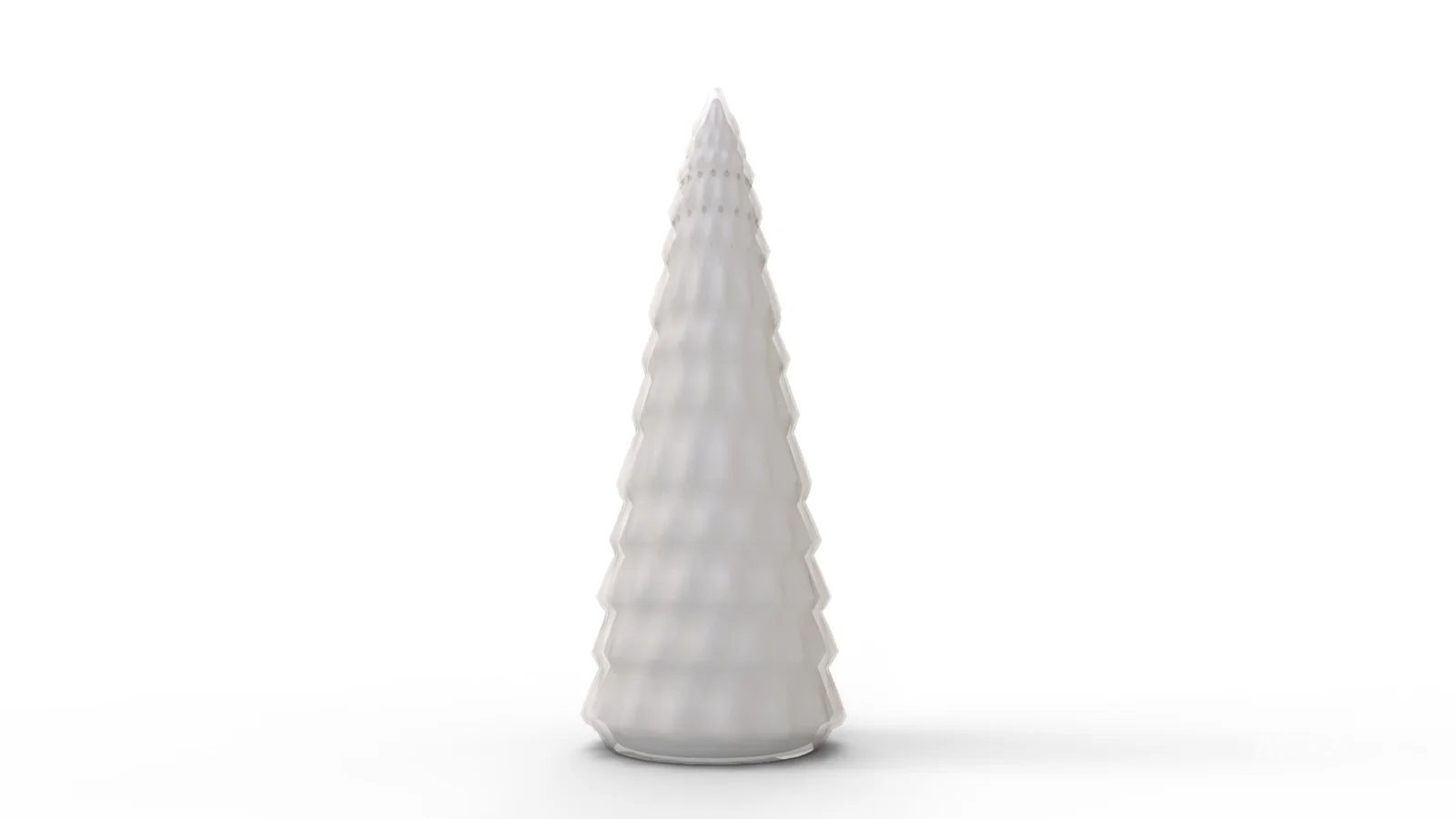Pre Lit Caviar Beaded Glass Trees White - Image 3
