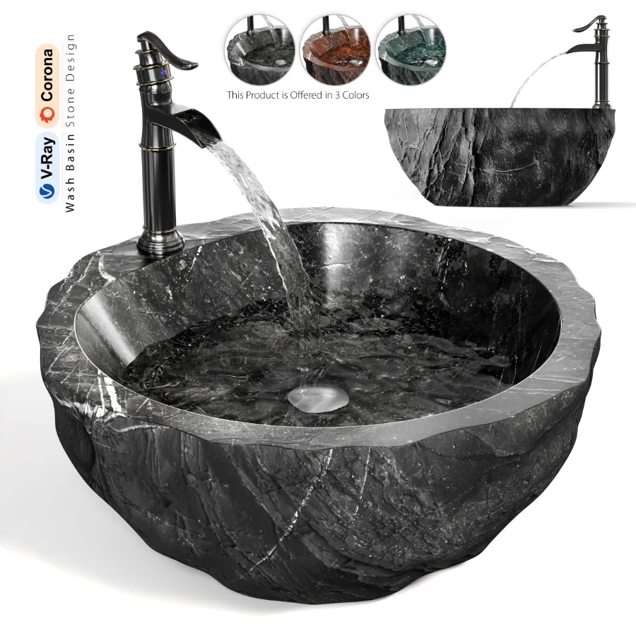 Wash Basin Stone Design - Image 1