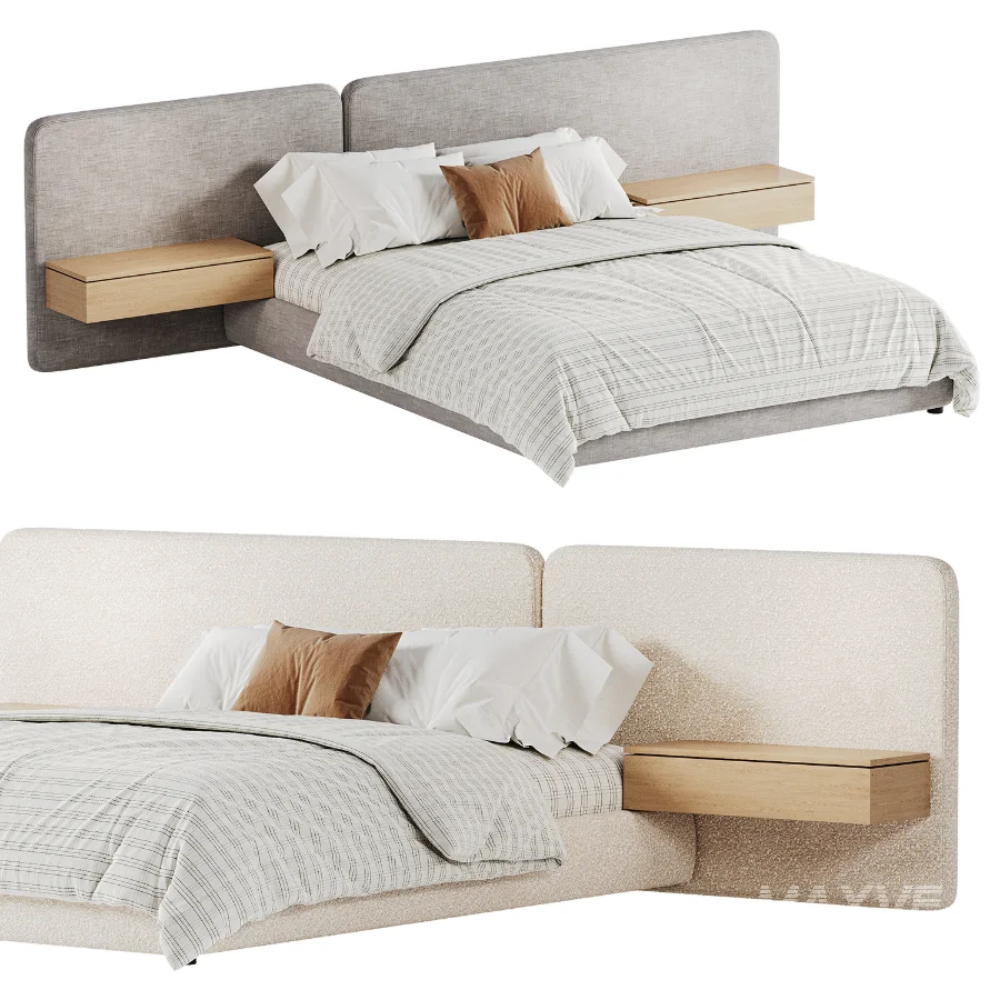 Modern Double Bed 05 - Image 4