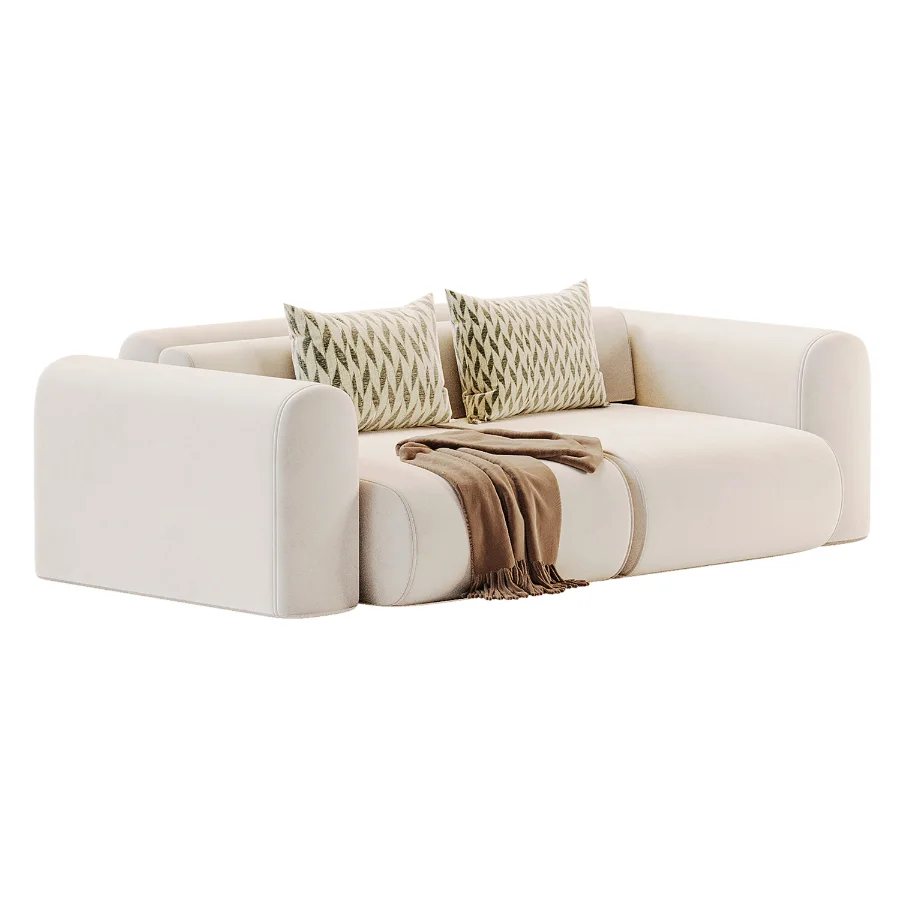 Modular sofa Mail3 Bucle Silver - Image 4