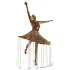 Golden Bronze Ballerina Water Fountain - Thumbnail 2