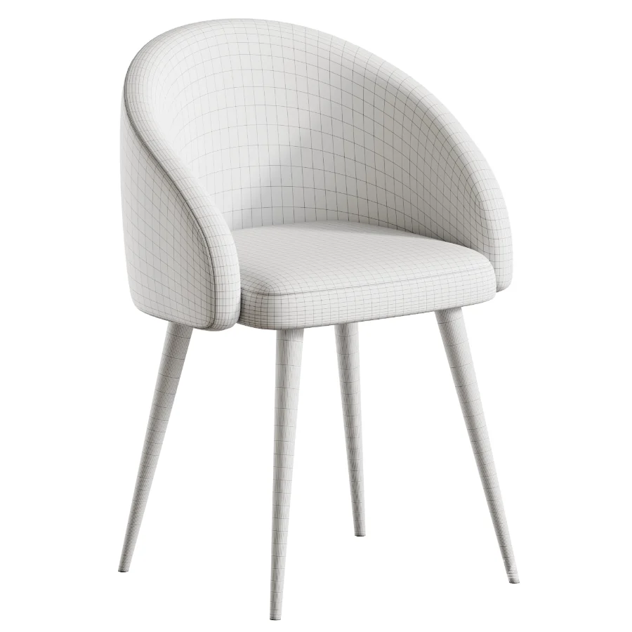 Boucle chair grey prostohome - Image 7
