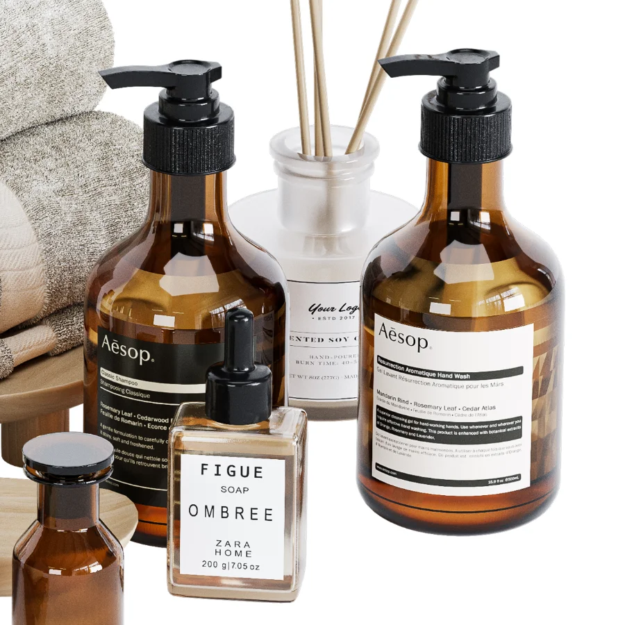 Decorative Bathroom Set 06 - Image 1