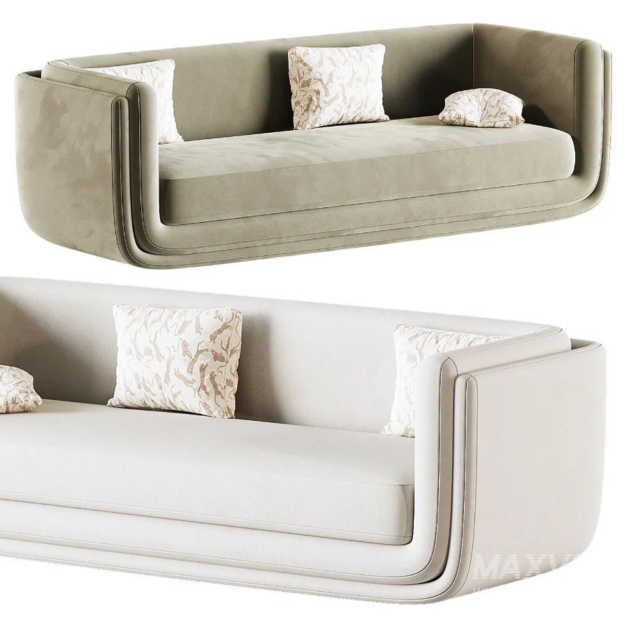 Clementine Dove Grey Woven 3 Seater Fabric Sofa - Image 3