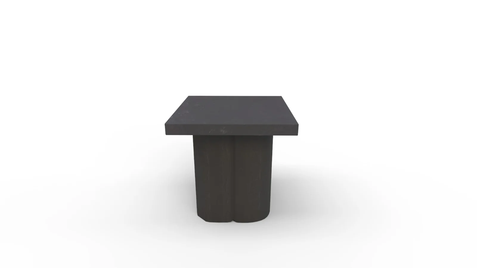 Kayla Black Concrete Side Table - Image 3