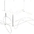 Line Art Geometry Chandelier - Thumbnail 3