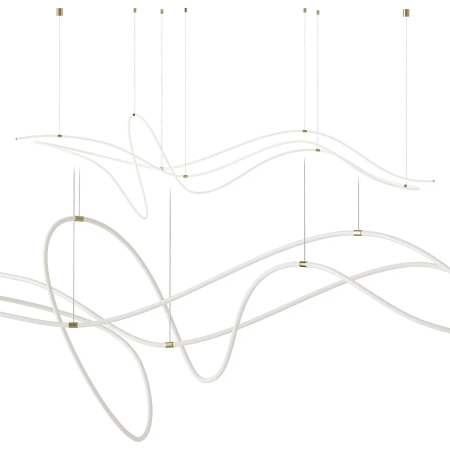 Line Art Geometry Chandelier - Image 3