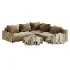 Corner sofa Kirmas 5 Velvet Eclipse divan - Thumbnail 2