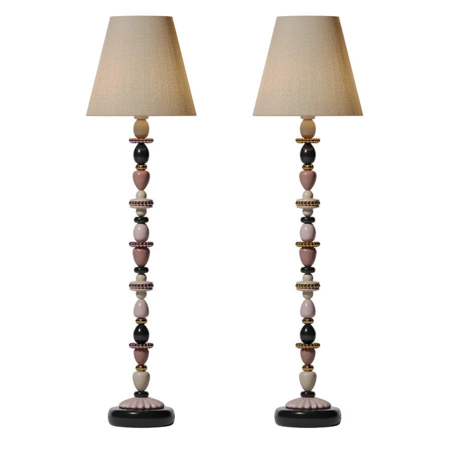 Firefly Floor Lamp (Pink and gold) - Image 1