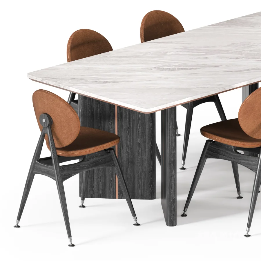 MODERN DINING TABLE AND CHAIRS - Image 3
