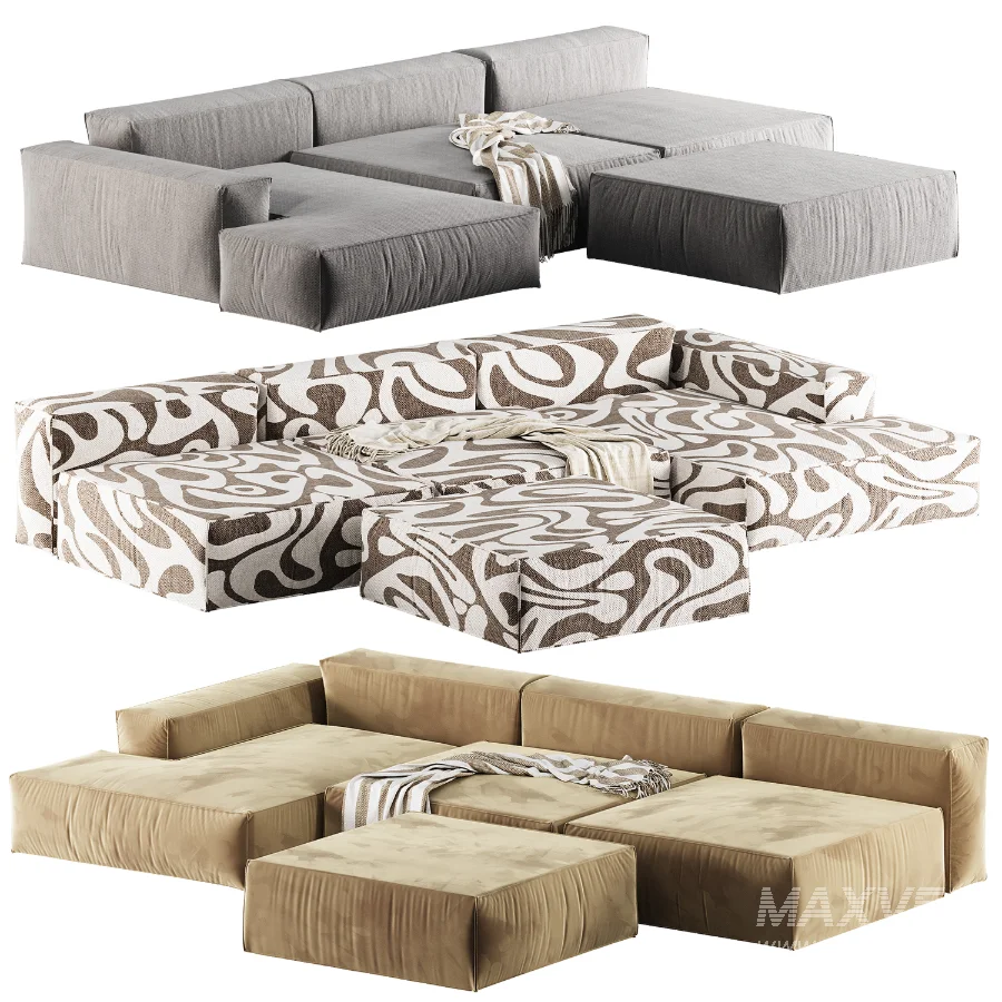 Tofu Sectional Corner Sofa - Image 3