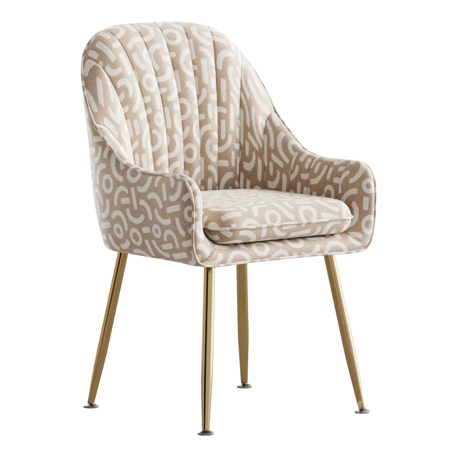Scandinavian Style Metal Dining Chair - Image 3