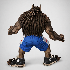 Realistic Muscular Werewolf Monster - Thumbnail 5
