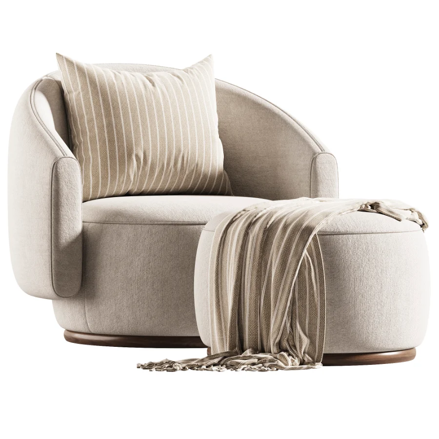 Fiora Swivel Lounge Chair - Image 3