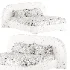 Estelle Velvet Mustard Velveteen Fabric Queen Bed - Thumbnail 3