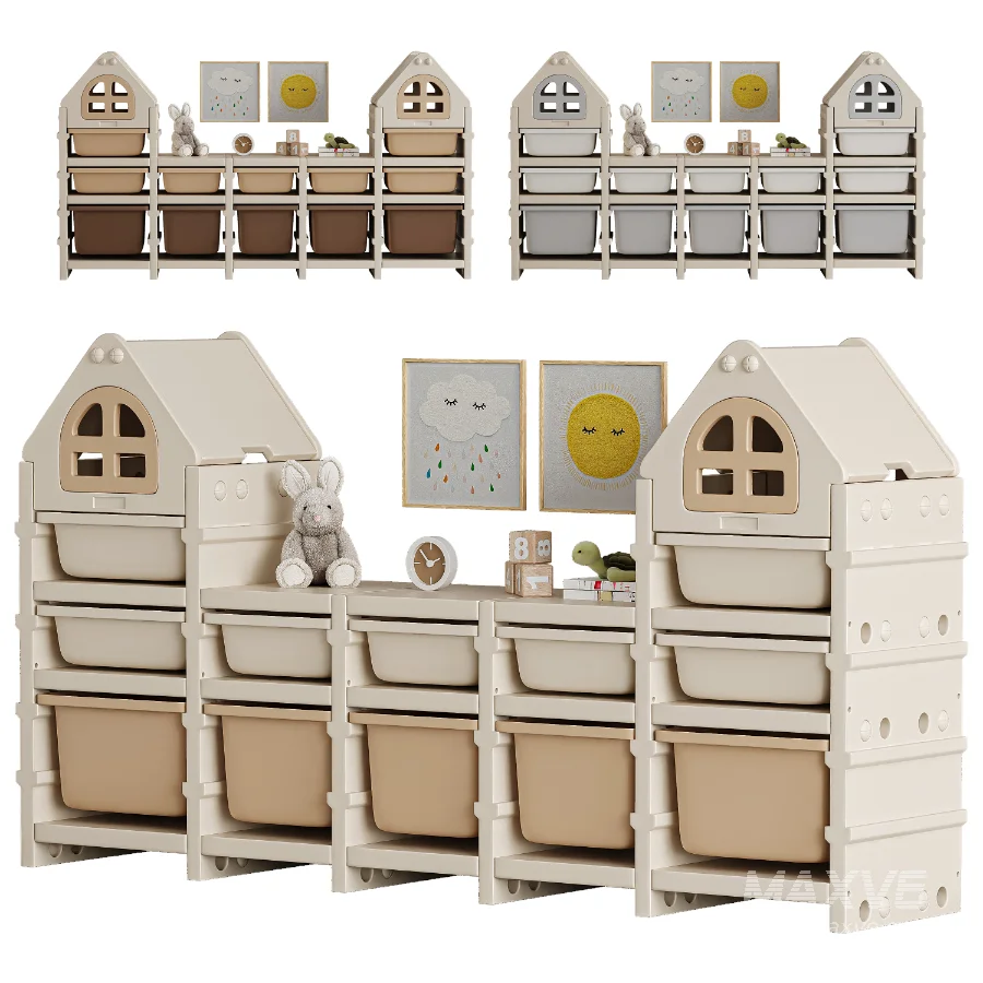 Toy Rack PTSTW12CL 12 drawers-Toy shelving - Image 1