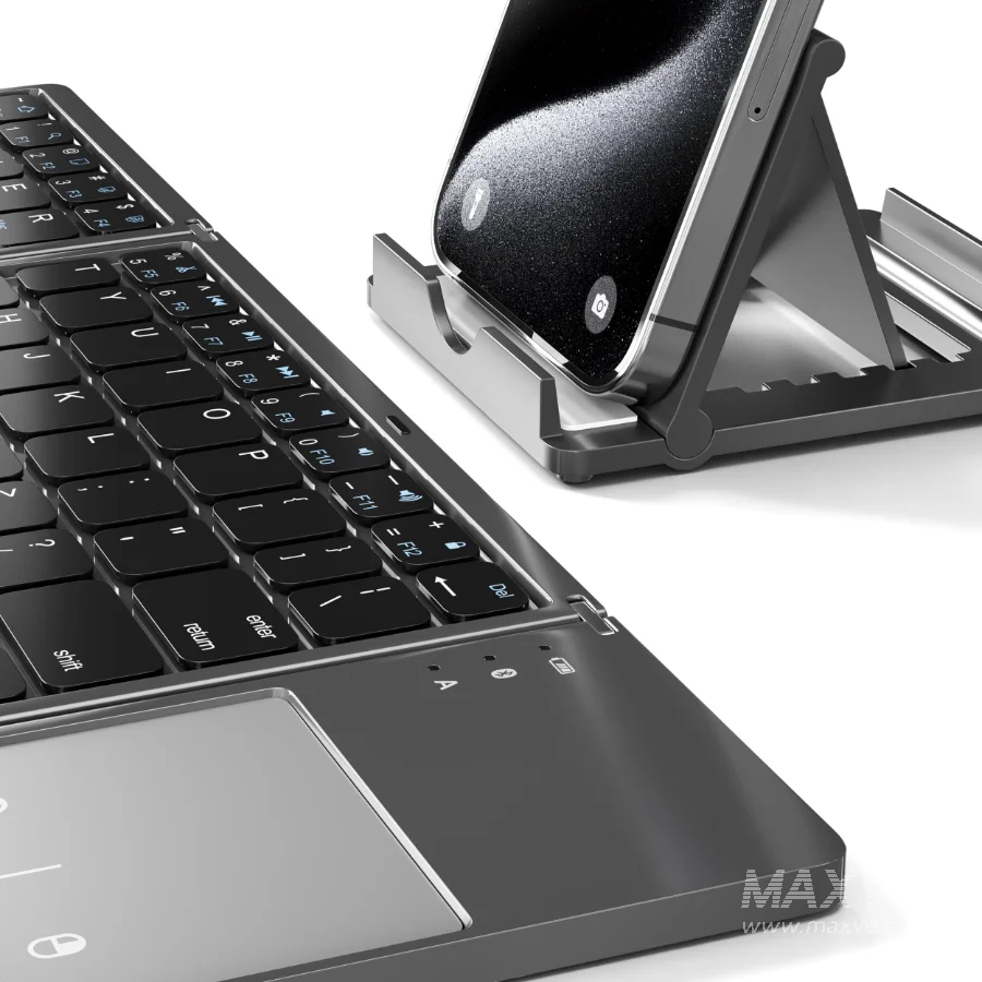 Portable Wireless Bluetooth Folding Keyboard - Image 4