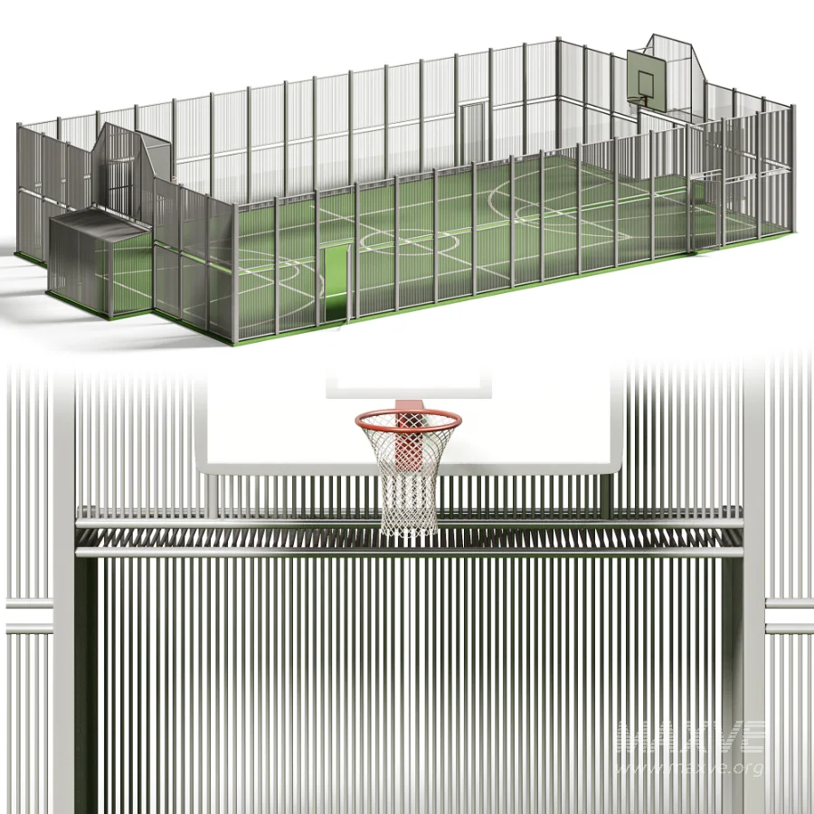 Fenced multi purpose sports court - Image 2