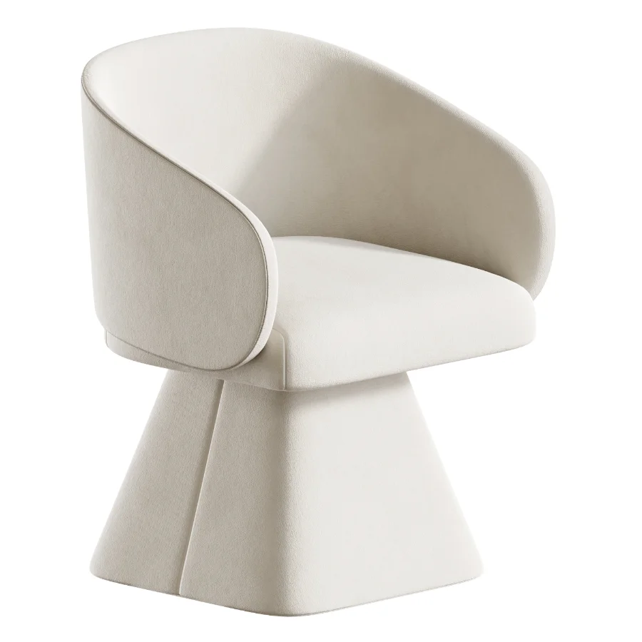 Milan swivel chair and Makoto dining table - Image 4