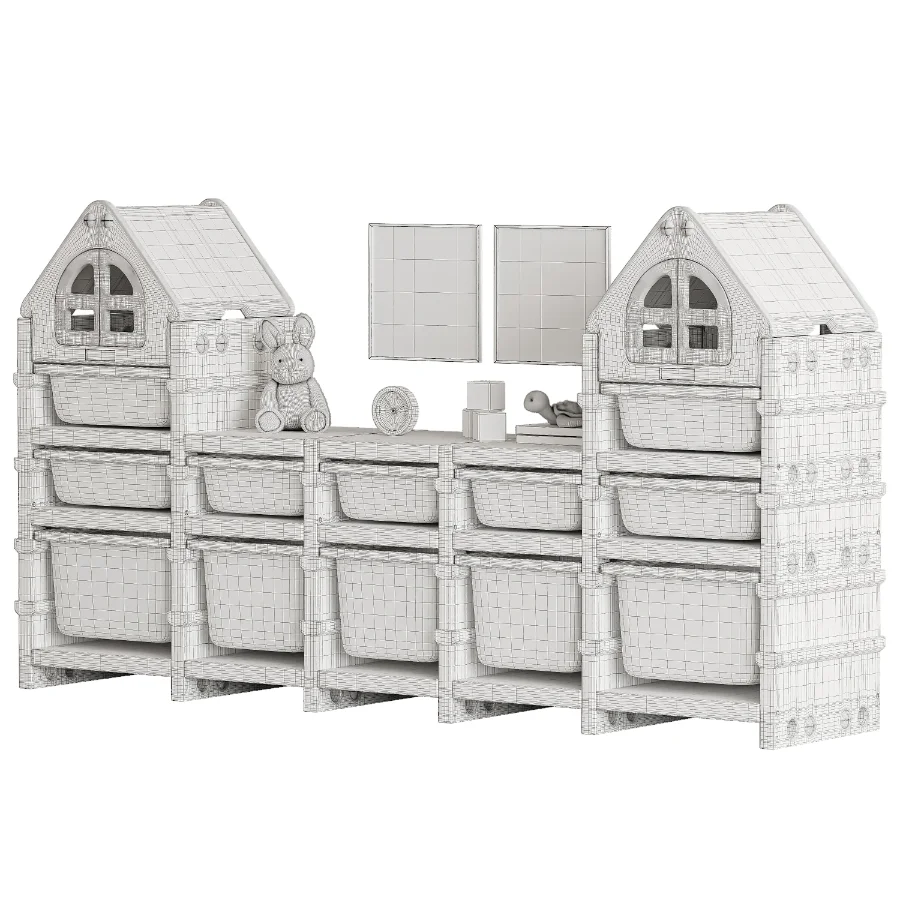Toy Rack PTSTW12CL 12 drawers-Toy shelving - Image 8