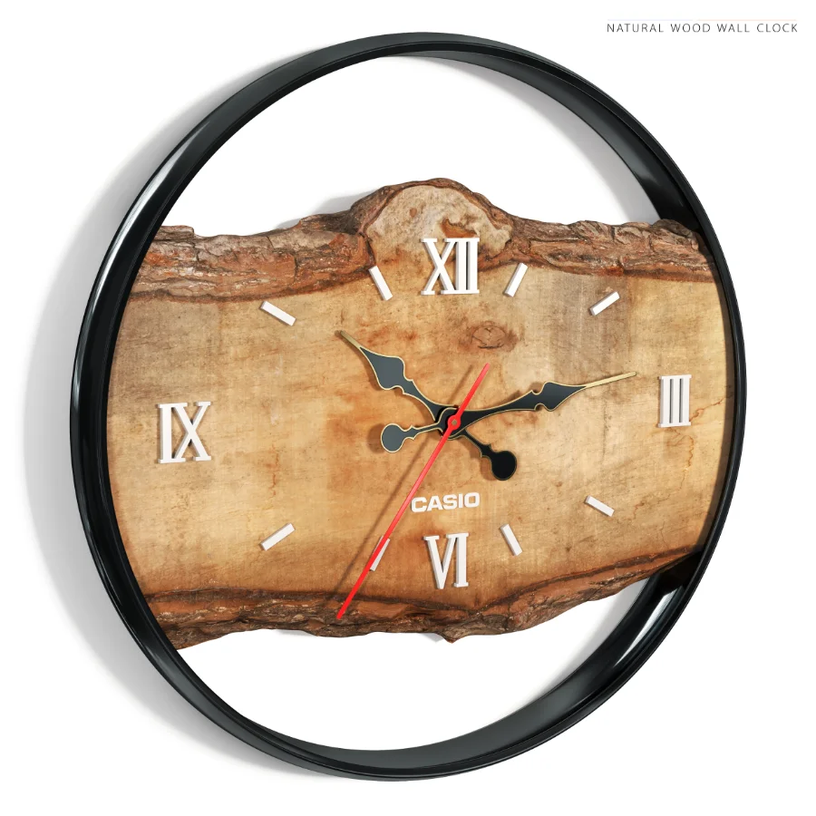 NATURAL WOOD WALL CLOCK - Image 2