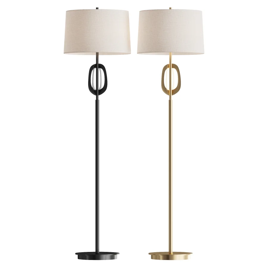 Oil Rubbed Bronze Metal Floor Lamp - Image 1