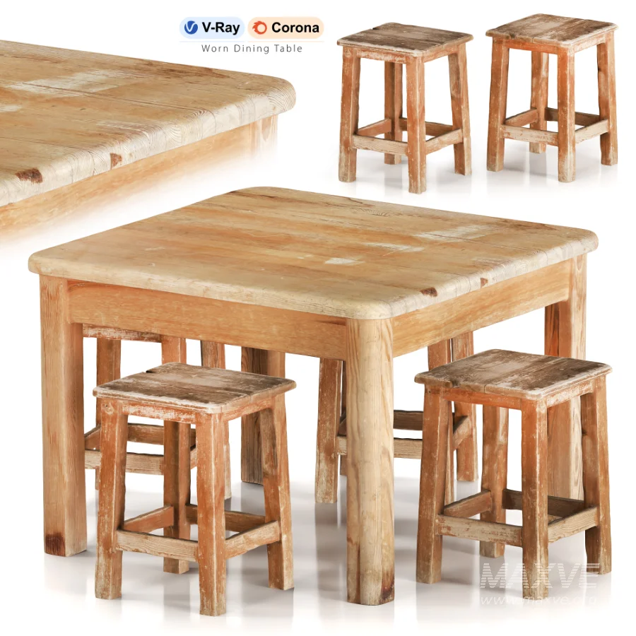 Worn Dining Table - Image 1
