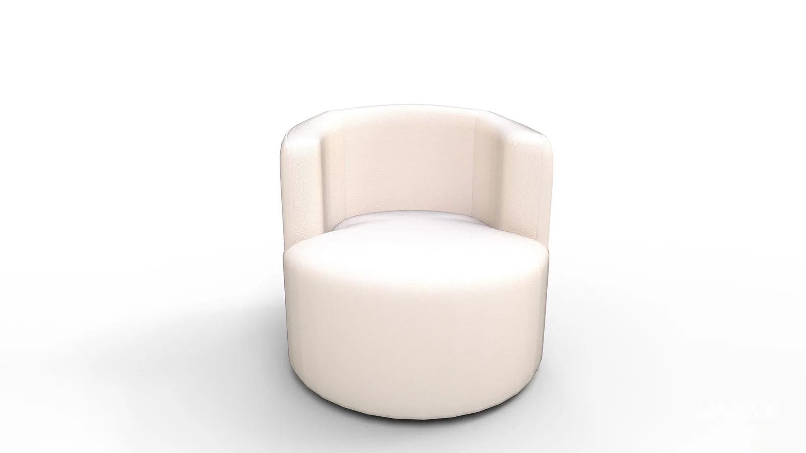 Tub Swivel Chair Talc Linen - Image 9