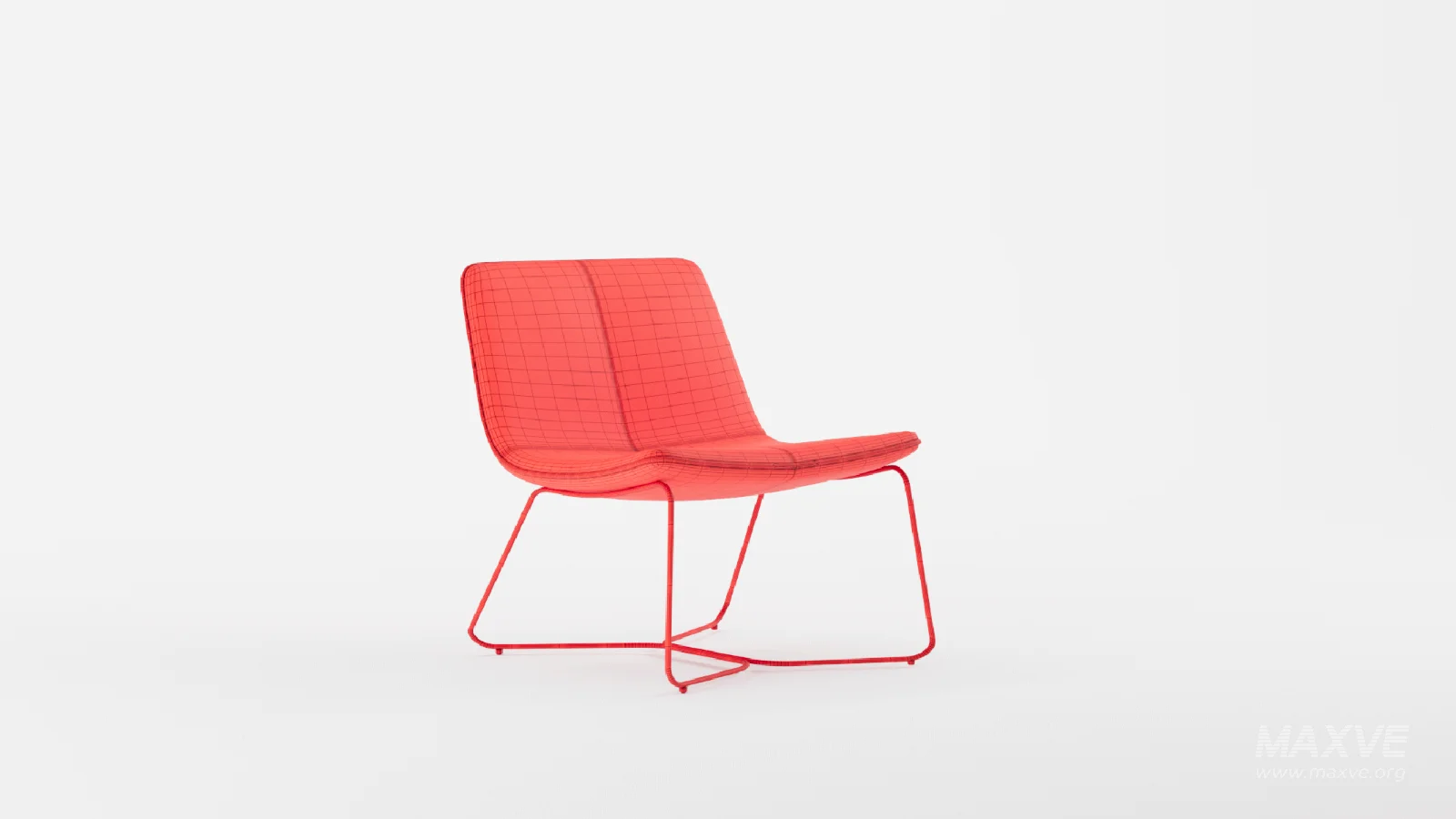 Tan Slope Lounge Chair - Image 3